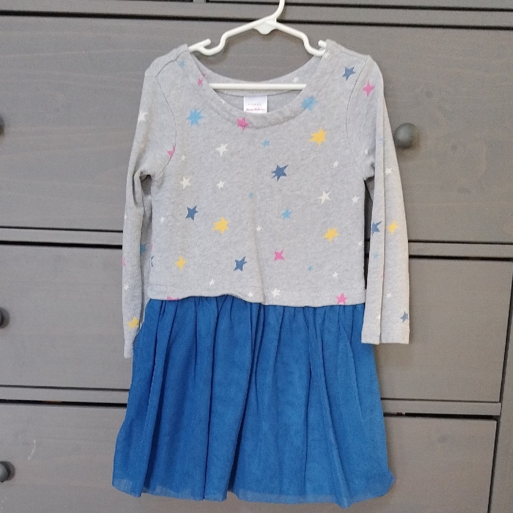 Stylish Gray and Blue Kids Dress